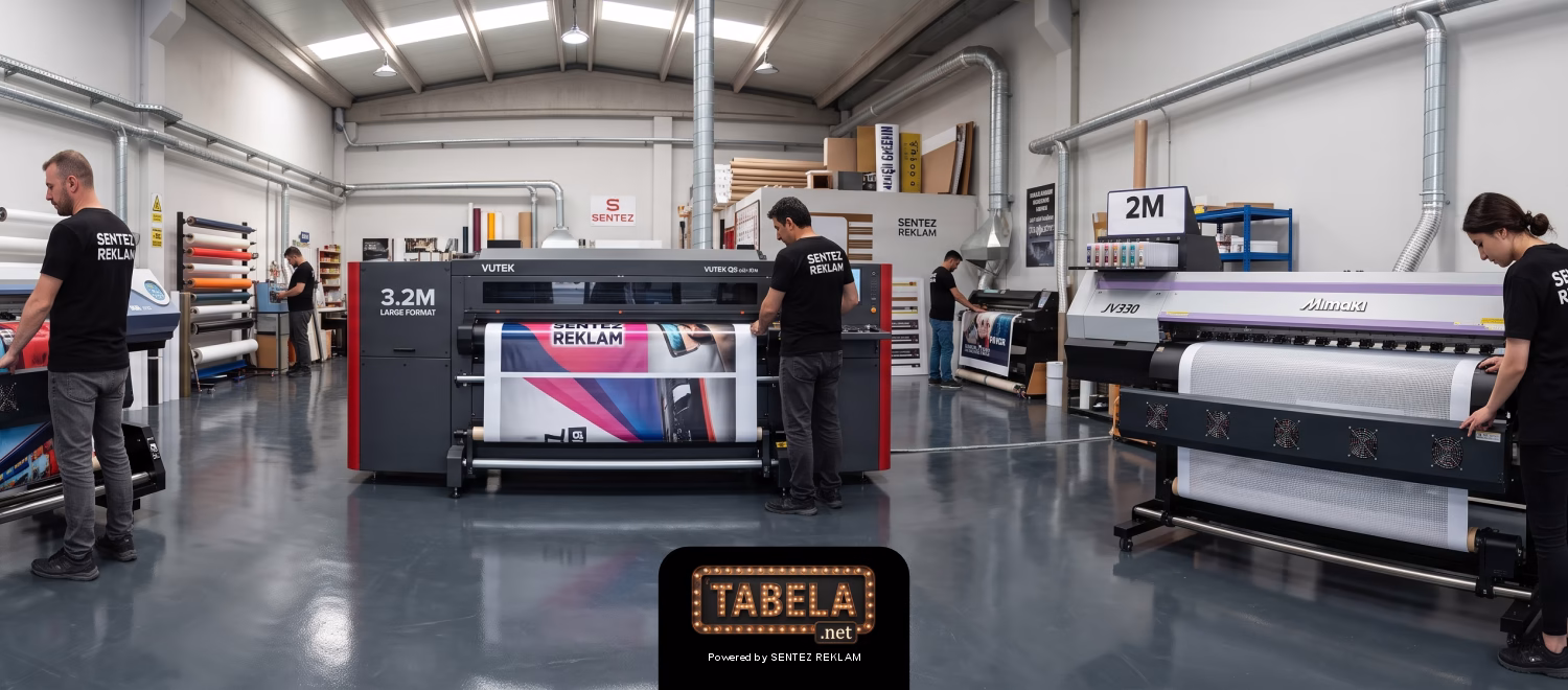 Yüksek çözünürlüklü vinil branda baskı ve dış mekan reklam afişi imalatı. Mesh Baskı